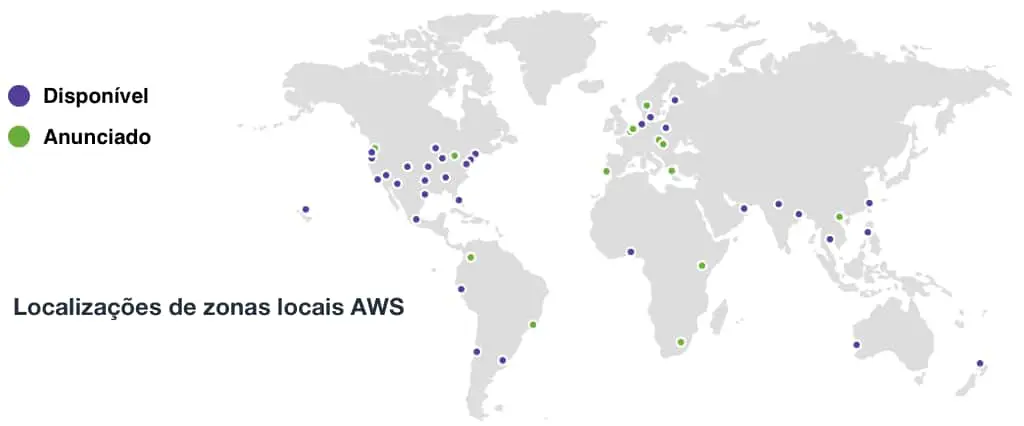 Guia AIF Infraestrutura Global 4 Disponibilidade das Zonas Locais AWS