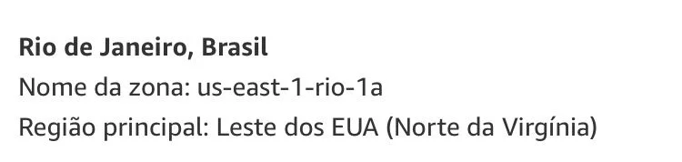 Guia AIF Infraestrutura Global 3 aws zona local